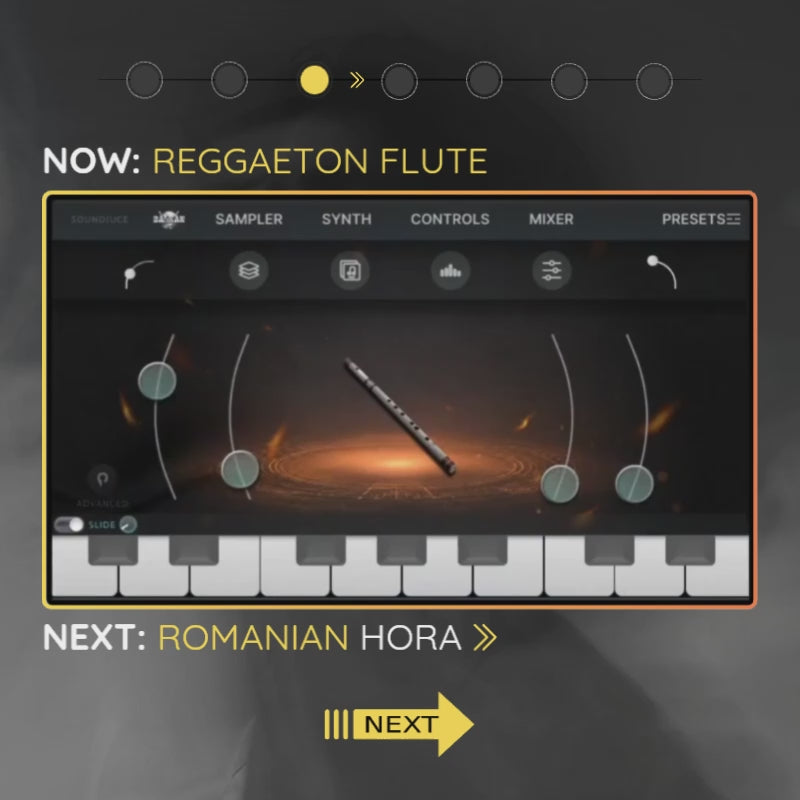 reggaeton flute type beat with balkan plugin