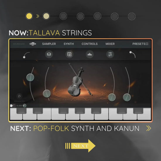 tallava strings lead with balkan plugin 