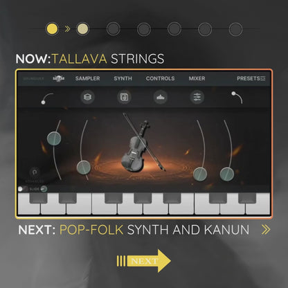 tallava strings lead with balkan plugin 